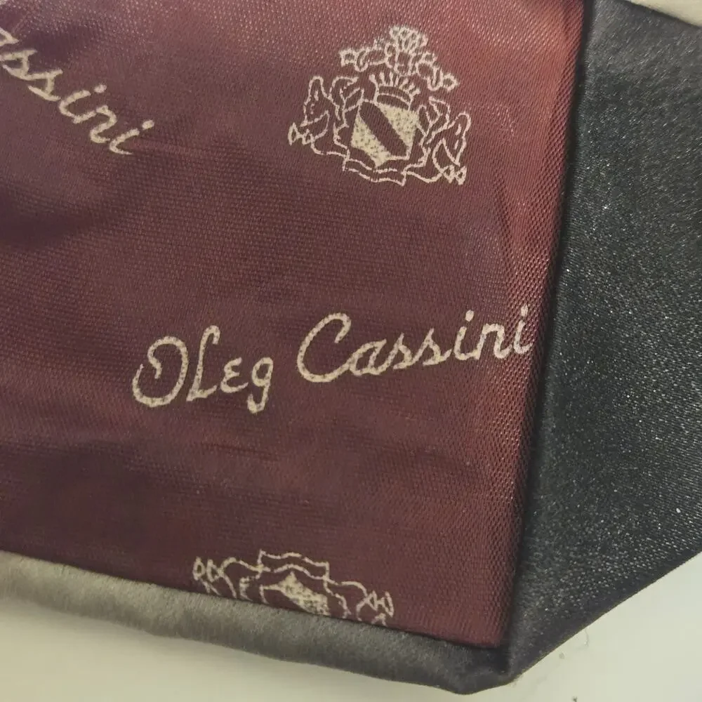 Rogers Clothes Brand w/ Oleg Cassini Lining Diagonal Striped Black Gray #10R.